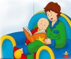 Кайю читает книгу с отцом
